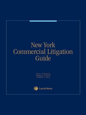 cover image of New York Commercial Litigation Guide